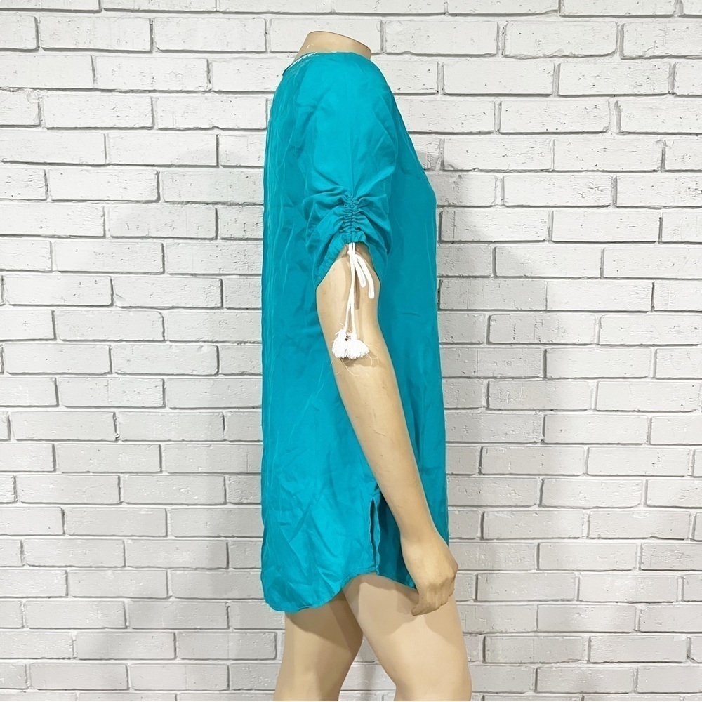 Banana Republic Women’s Turquoise‎ Embroidered Top - Picture 8 of 9